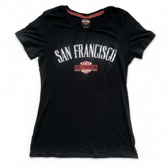 Harley Davidson Rhinestone Tee - Picture 4 of 9